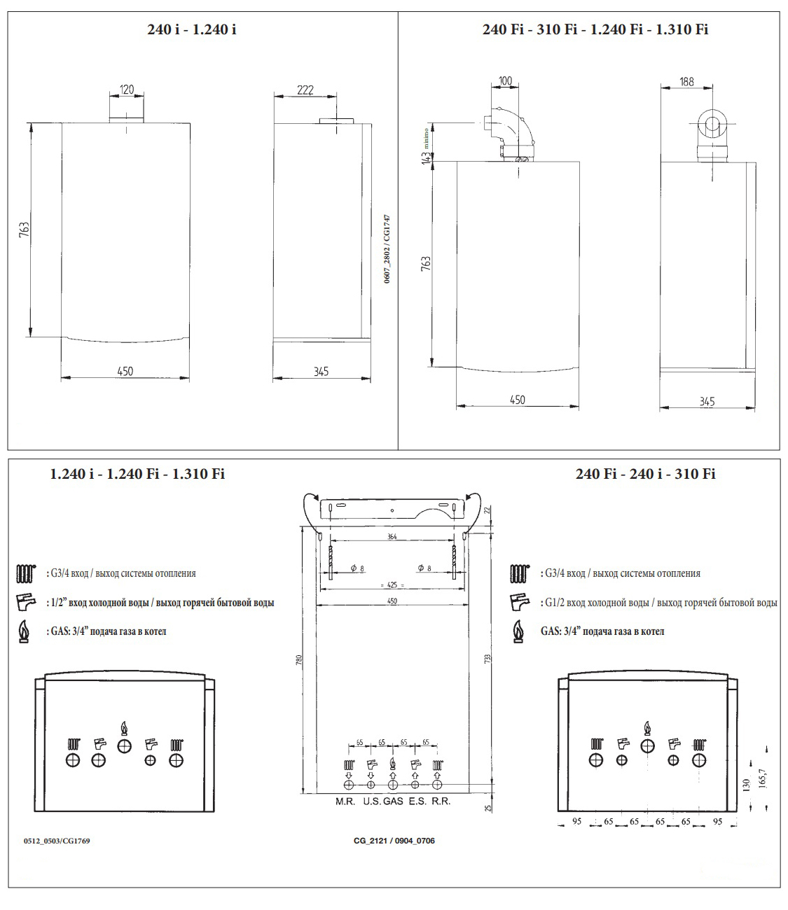 ����� ������� Baxi LUNA 3 comfort 1.240 Fi ���������/ �������������/ ������������� � ��������
