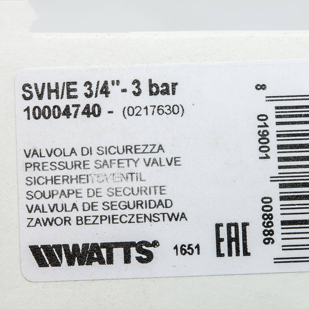 ����������������� ������ ��� ������ ��������� Watts SVH 30-3/4 3 ���