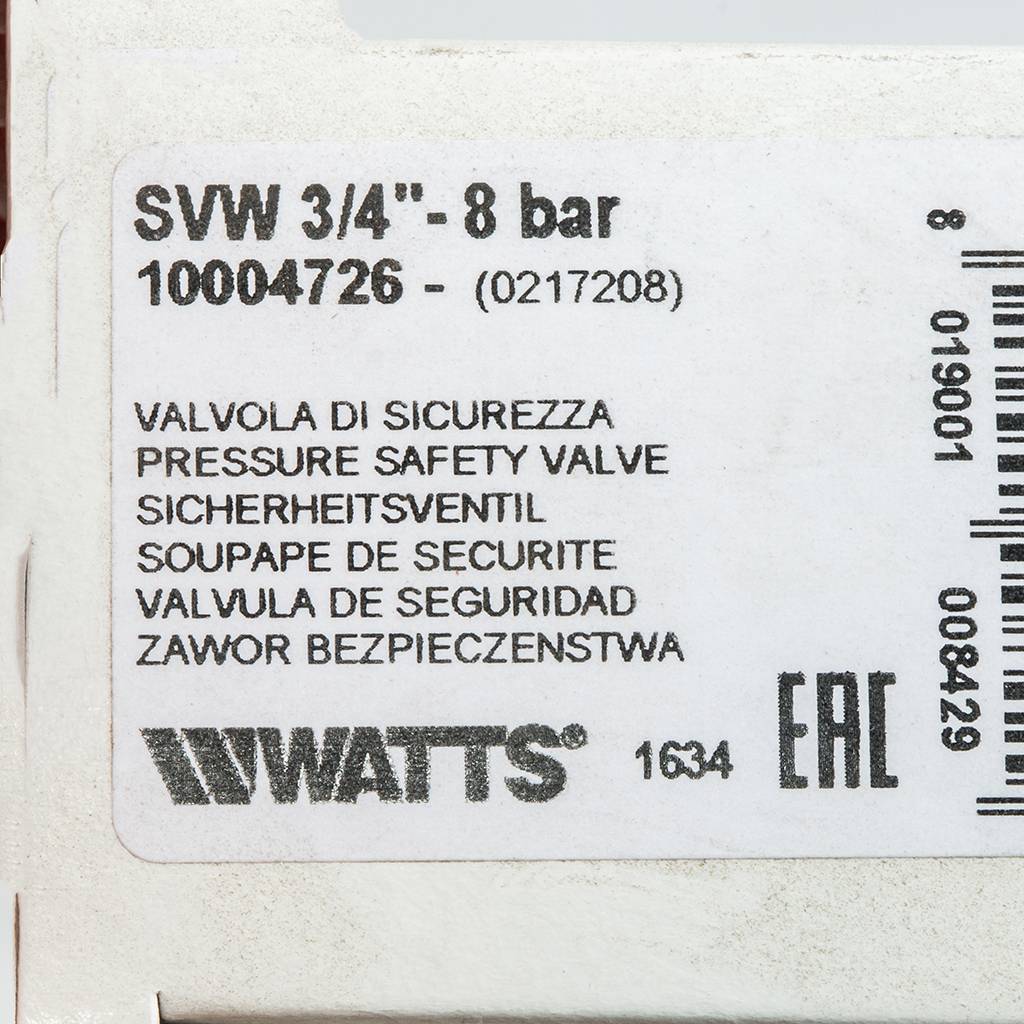 ����������������� ������ Watts SVW 8-3/4 �� 3/4x8 ���