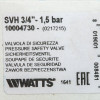 ����������������� ������ ��� ������ ��������� Watts SVH 15-3/4 1,5 ���
