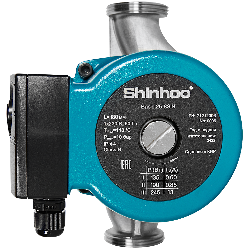 �������������� ����� SHINHOO BASIC 25-8S N 180 1x230V