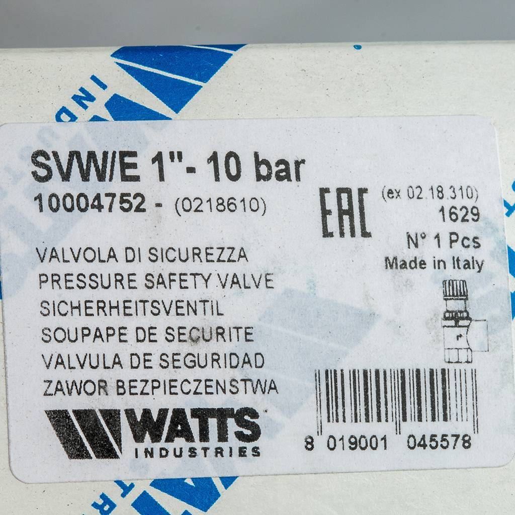 ����������������� ������ ��� ������ ������������� Watts SVW 10 1 10.0 ���.